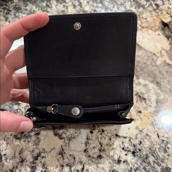 COACH Black Leather Keychain Wallet - Picture 2 of 4